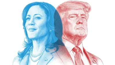 دونالد ترامب وكامالا هاريس