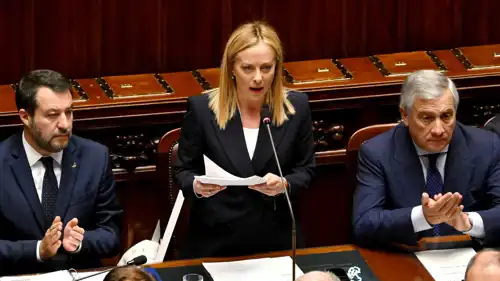جورجيا ميلوني خلال جلسة للبرلمان الإيطالي