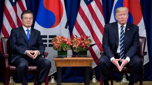 الرئيسان الأمريكي والكوري الجنوبي