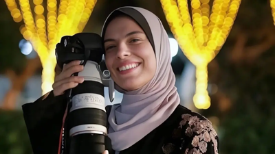 المصورة الفلسطينية الشابة فاطمة حسونة