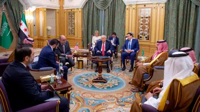 من اجتماع الشرع وترامب في السعودية