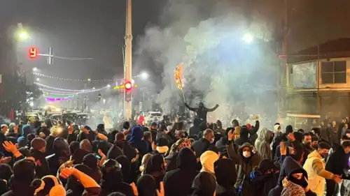 جانب من الاحتجاجات في إيران