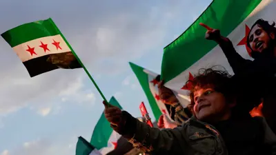 من الاحتفالات بسقوط نظام بشار الأسد