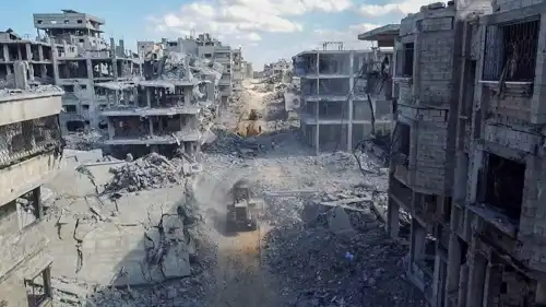 صورة تُظهر حجم الدمار في قطاع غزة