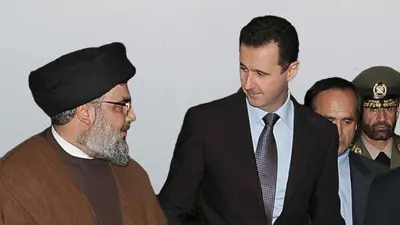 بشار الأسد وحسن نصرالله