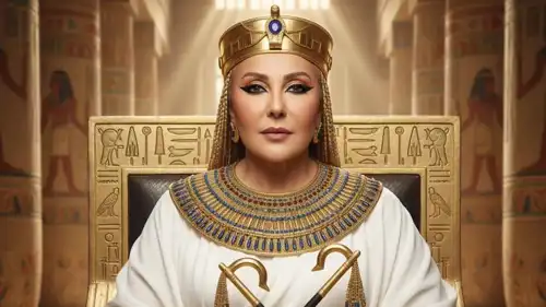 ناديا الجندي بالزي الفرعوني