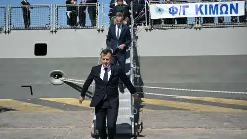 ماكرون خلال زيارته إلى قبرص