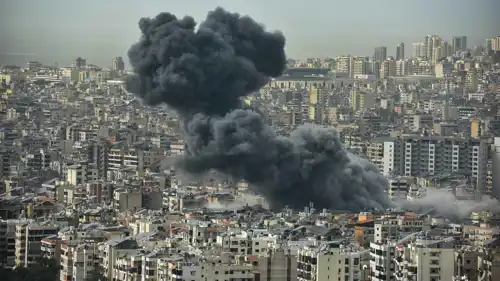 غارة إسرائيلية سابقة على الضاحية الجنوبية في بيروت