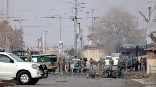 الجيش الباكستاني في موقع لأحد الهجمات المسلحة بكويتا