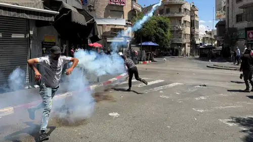 مواجهات بين الفلسطينيين والجيش الإسرائيلي في الضفة الغربية