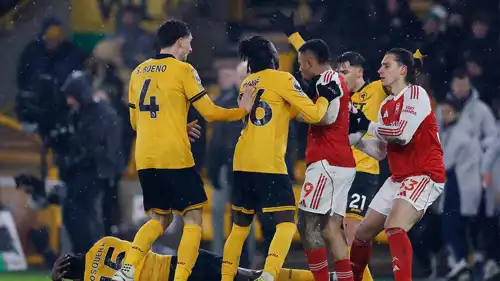 من مباراة آرسنال ضد وولفرهامبتون