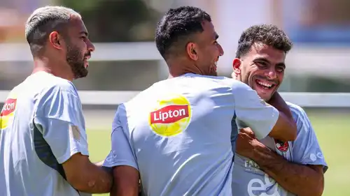 أحمد سيد زيزو في تدريبات الأهلي المصري