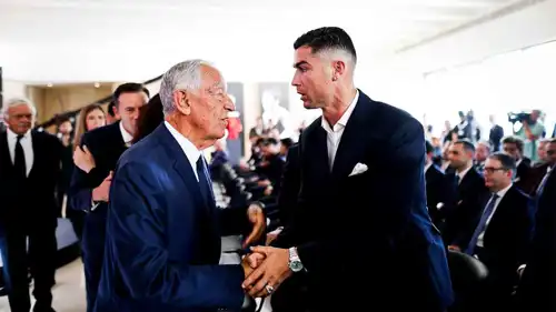 كريستيانو رونالدو في حفل تأبين جوتا بالبرتغال