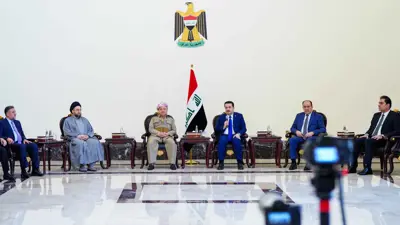 السوداني يلتقي بارزاني في بغداد