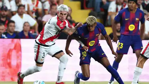 مباراة برشلونة ورايو فاييكانو في الدوري الإسباني