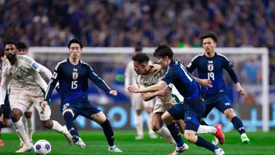 من مباراة السعودية واليابان في تصفيات مونديال 2026