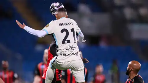 ارتقاء يوسف النصيري أمام الرياض