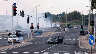 آثار الهجوم على إسرائيل في السابع من أكتوبر