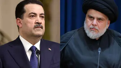 مقتدى الصدر ومحمد شياع السوداني