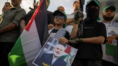 وقفة احتجاجية على اغتيال القيادي في حركة حماس إسماعيل هنية في صيدا