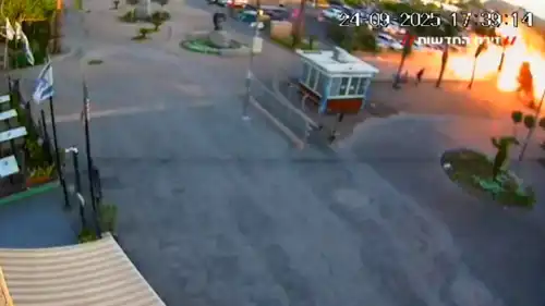 زاوية توثق نجاة الإسرائيليين من موقع الانفجار