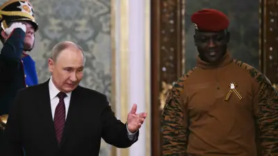 الرئيس بوتين يستقبل رئيس بوركينا فاسو