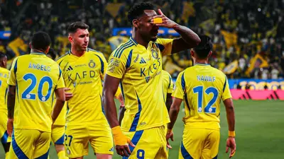 جون دوران يحتفل بأول أهدافه مع النصر 