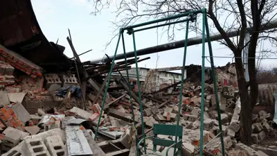 من موقع ضربة روسية سابقة على خاركيف