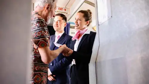 استقبال مضيفة الطيران (تعبيرية)