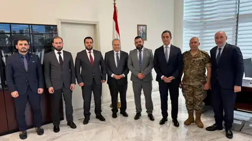 الوفدان السوري واللبناني في بيروت