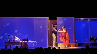 لقطة من مسرحية عنقود الريح