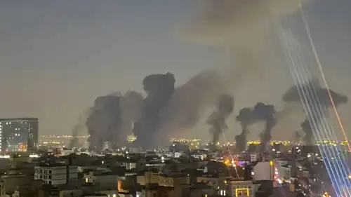 آثار الغارات الإسرائيلية على طهران