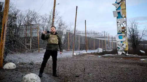 زيلينسكي في صورة نشرها عبر حسابه في "إكس"