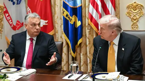 من لقاء ترامب وفيكتور أوربان 