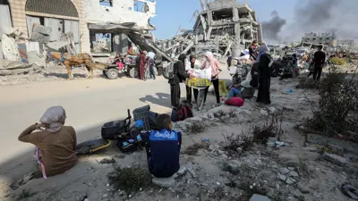 نازحون في قطاع غزة