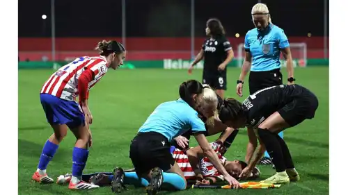 إصابة أندريا مدينا لاعبة أتلتيكو مدريد