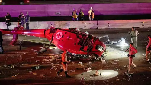 تحطم مروحية في كاليفورنيا