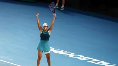 احتفال  ماديسون كيز بتتوجيها بلقب أستراليا المفتوحة للتنس