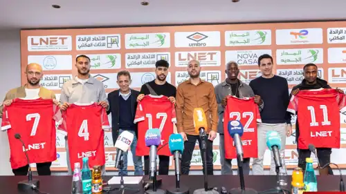 لاعبو نادي الاتحاد الليبي الجدد 