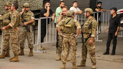 عناصر من الجيش اللبناني في بيروت