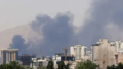 جانب من غارات إسرائيلية على طهران