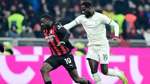 مباراة ميلان ضد لاتسيو في الدوري الإيطالي