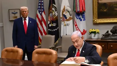 دونالد ترامب وبنيامين نتنياهو