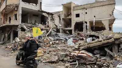 جانب من الدمار الذي أعقب الحرب في لبنان