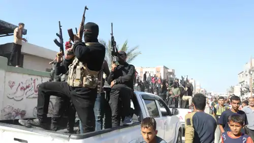 مسلحون تابعون لحماس في غزة