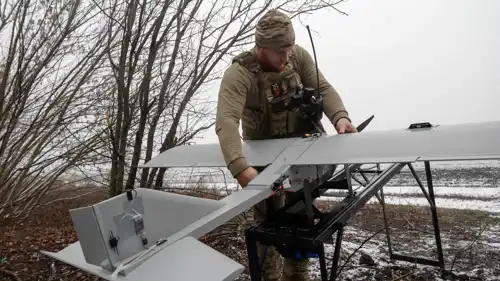 إطلاق طائرة مسيرة أوكرانية