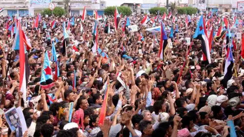  أنصار الحركة الجنوبية الانفصالية في مدينة عدن 