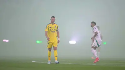 رونالدو ومحرز في مباراة النصر والأهلي