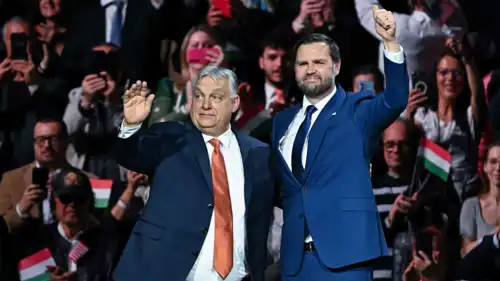  نائب الرئيس الأمريكي جيه دي فانس وفيكتور أوربان