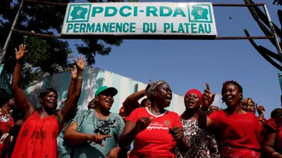 تجمع لتأييد تيجان تيام في ساحل العاج